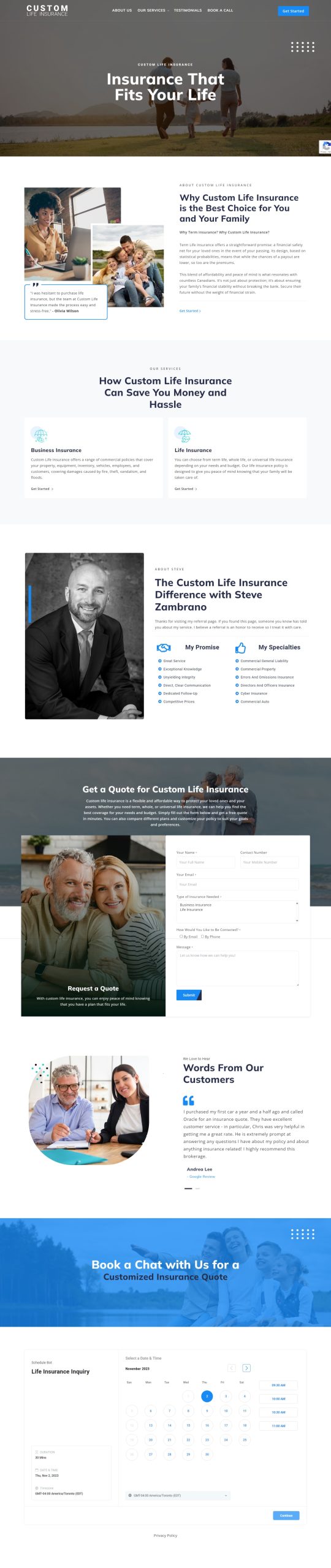 Custom Life Insurance